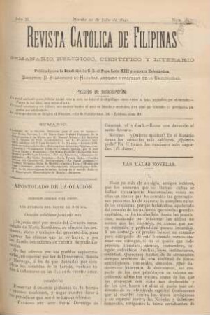 Ano II. Manila 20 de Julio de 1890, Núm. 76
