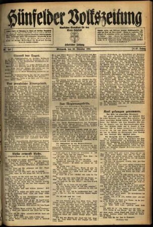 Ausgabe vom Mittwoch, den 26. Oktober 1921.