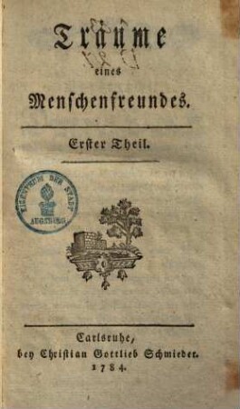 Träume eines Menschenfreundes, 1