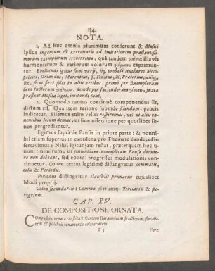 Cap. XV. - De Compositione Ornata