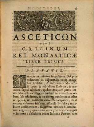 Asceticon : sive originum rei monasticae libri 10