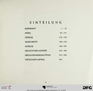 Einteilung