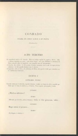 Conrado - (Continuación) : Drama en cinco actos y en prosa