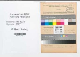 Entnazifizierung Ludwig Gollbach , geb. 29.08.1913 (Unteroffizier)