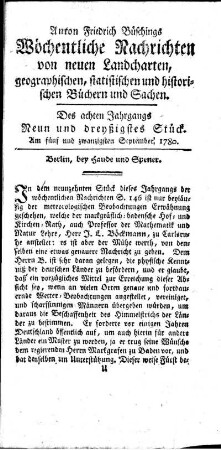 Neun und dreyßigstes Stück