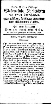 Neun und dreyßigstes Stück