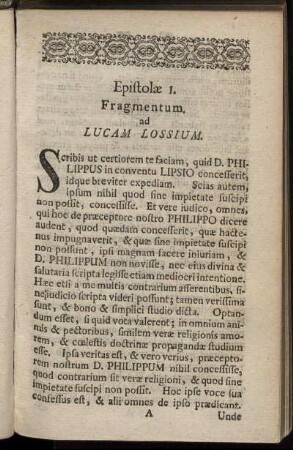 Epistolæ 1. - Epistolæ 10.