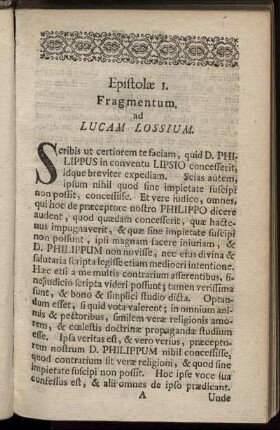 Epistolæ 1. - Epistolæ 10.
