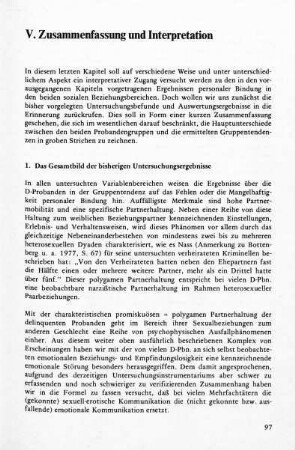 97-172, V. Zusammenfassung und Interpretation
