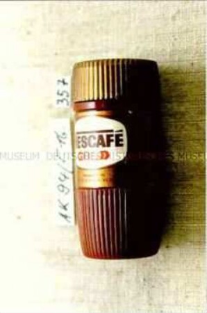 Spielzeug-Kunststoffdose für "NESCAFÉ GOLD"