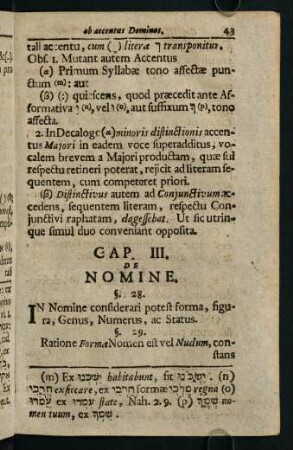 43-53, Cap. III. de Nomine