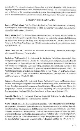 Biographische Angaben