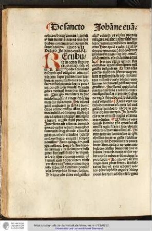 De sancto Johanne evangeliste, sermo I, in ordine VII.