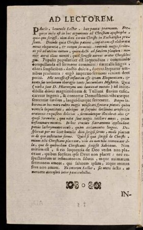5v-5v, Ad Lectorem
