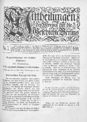 Tagesordnung der nächsten Sitzungen