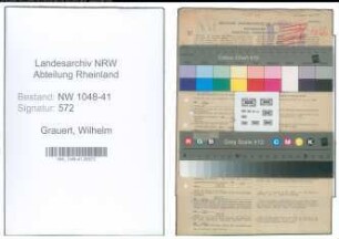 Entnazifizierung Wilhelm Grauert , geb. 23.02.1894 (Polizist)