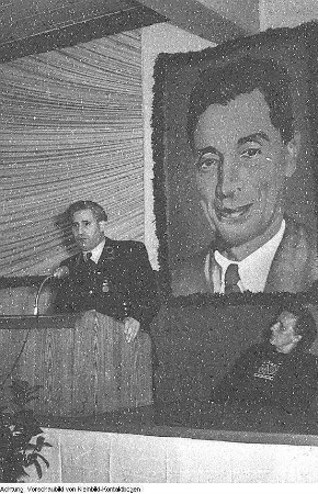 Dresden, Reick, Gaswerk Reick, Gedenkveranstaltung für Nikolaus Kopernikus, Juni 1953