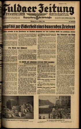 Ausgabe vom Montag, den 16. März 1942.