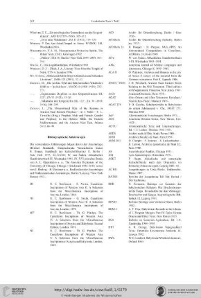 Bibliographische Abkürzungen
