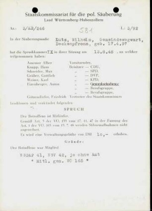 Lutz, Wilhelm