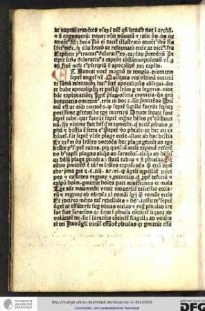 Et audivi vocem magnam... Quisquis vis ultimam notitiam et summam delectationem huius sancte Apocalipsis consequi ante te habe apocalipsim...