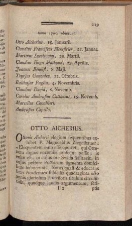 Anno 1705. obierunt.