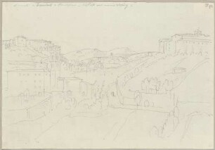 Aussicht von meiner Wohnung in Perugia auf das Kloster San Francesco