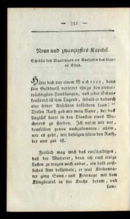 Neun und zwanzigstes [dreißigstes] Kapitel.