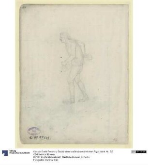 Studie einer laufenden männlichen Figur