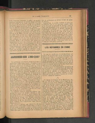 Les Réformes en Chine.