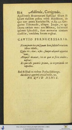 CAUTIO PERNECESSARIA