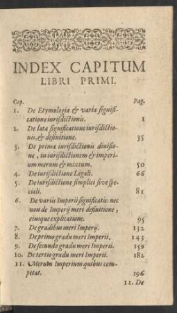 Index Capitum Libri Primi.