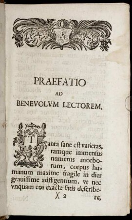 Praefatio ad benevolum lectorem.
