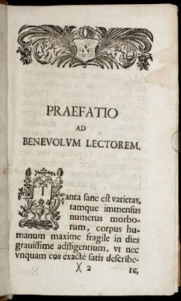 Praefatio ad benevolum lectorem.