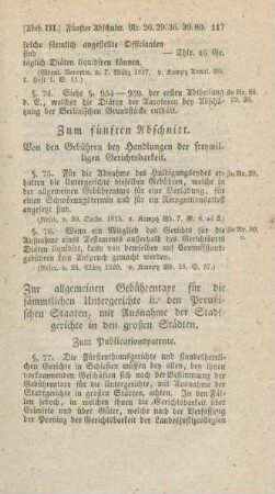 Zur allgemeinen Gebührentaxe für die sämmtlichen Untergerichte in den Preußischen Staaten