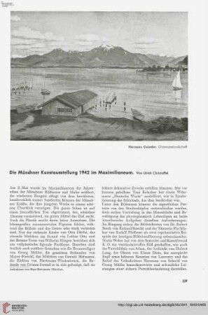 57: Die Münchner Kunstausstellung 1942 im Maximilianeum