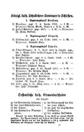Oeffentliche kath. Elementarschulen