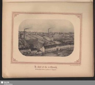 R. Hösel & Co. in Chemnitz, Mechanische Weberei, Färberei & Appretur