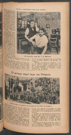 El primer túnel bajo los Pirineos