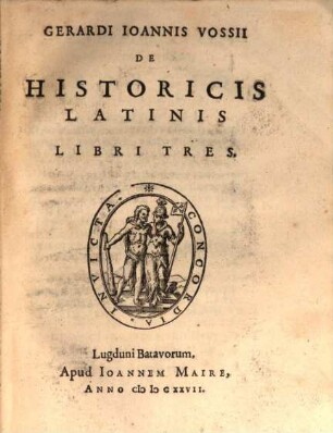 De historicis Latinis libri tres