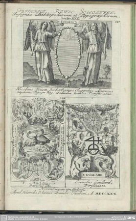 Friderici Roth-Scholtzii. Insignia Bibliopolarum et Typographorum. Sectio. XXX.