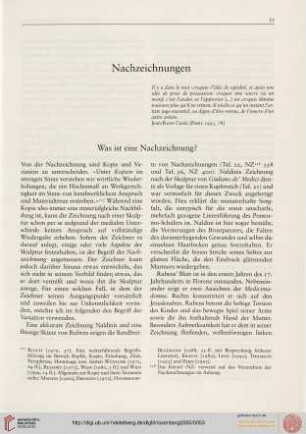 Was ist eine Nachzeichnung?