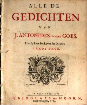 Alle de Gedichten van J. Antonides Van der Goes