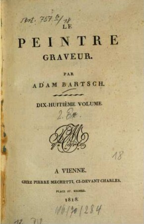 Le peintre graveur, 18. Peintres ou dessinateurs italiens: maitres du seizième siècle ; 3