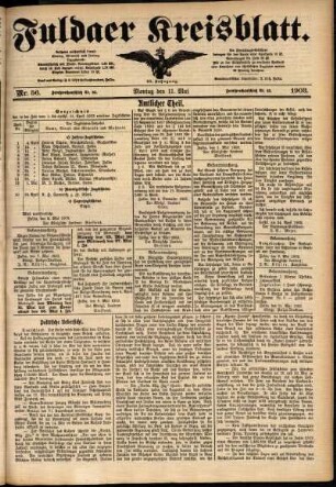 Ausgabe vom Montag, den 11. Mai 1903.