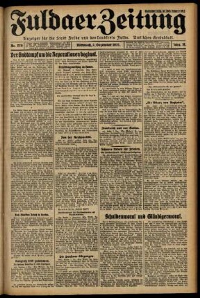 Erste Ausgabe vom Mittwoch, den 02. Dezember 1931.