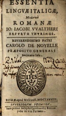 Essentia linguae Italicae, Moderné Romanae
