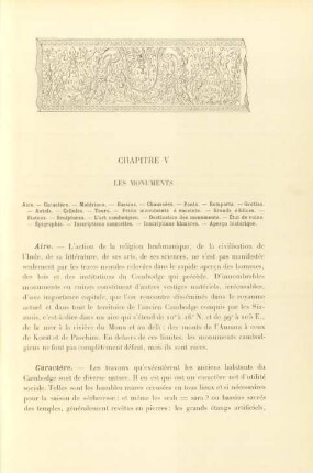 Chapitre V. Les monuments