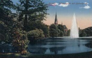 Leipzig: Johannapark mit Lutherkirche