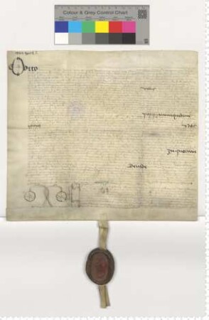 Der Bardewiker Domherr Otto Hermanni transsumiert eine Präsentation für eine Vikarie am Marienaltar zu St. Johannis, ausgestellt durch den ältesten Bürgermeister Hartwich Schomaker, und erteilt die entsprechende Investitur. Notar Hermann Schilling [lat].
